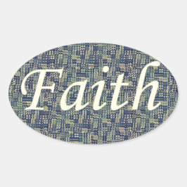 Den Glauben wiederherstellen Ovaler Aufkleber