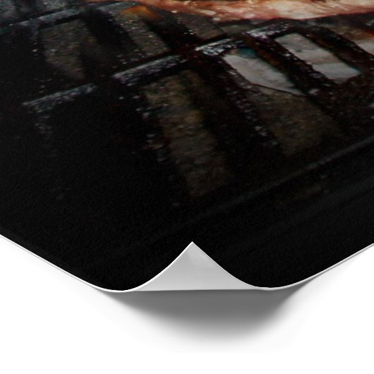 Den Grill anfeuern! Poster (Ecke)