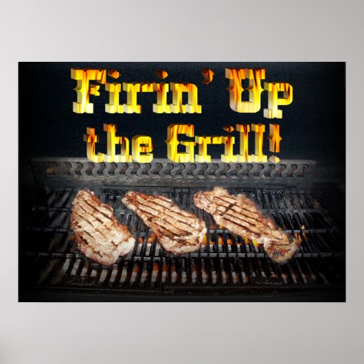 Den Grill anfeuern! Poster (Vorne)