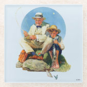 Den Großen einholen Glasuntersetzer (Vorderseite)