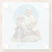 Den Großen einholen Glasuntersetzer (Rückseite)