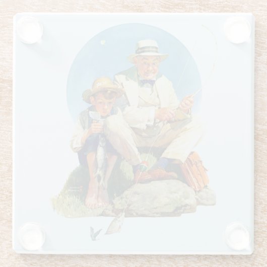 Den Großen einholen Glasuntersetzer (Rückseite)