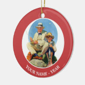 Den Großen einholen Keramik Ornament (Links)