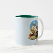 Den Großen einholen Zweifarbige Tasse (VorderseiteRechts)