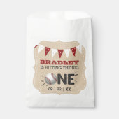 Den Großen treffen | Baseball 1. Geburtstag Geschenktütchen (Vorderseite)