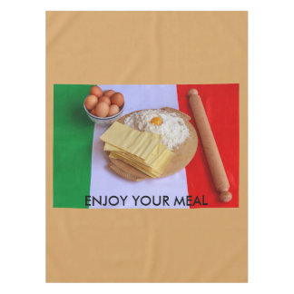den Grundstoffen der Lasagna-Baumwolltablecloth Tischdecke