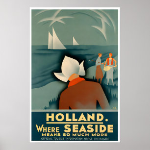 Den Haag Art Holland Reiseplakat Niederlande Poster