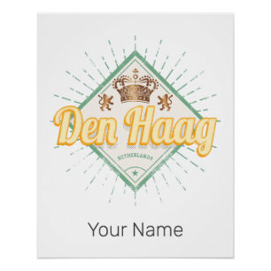 Den Haag City Netherlands Retro Holland Vintag Poster