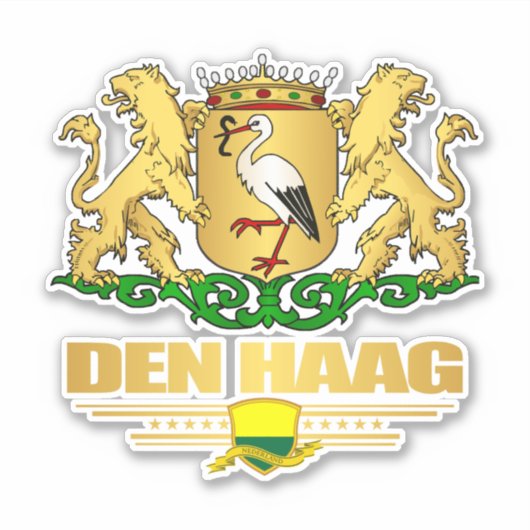 Den Haag (Haag) Aufkleber (Vorderseite)