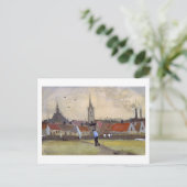 Den Haag mit der neuen Kirche, Van Gogh Fine Art Postkarte (Stehend Vorderseite)