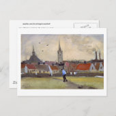 Den Haag mit der neuen Kirche, Van Gogh Fine Art Postkarte (Vorne/Hinten)