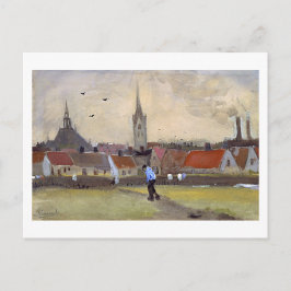 Den Haag mit der neuen Kirche, Van Gogh Fine Art Postkarte