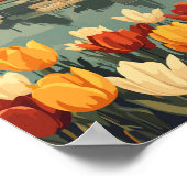 Den Haag Netherlands Travel Art Vintag Poster (Ecke)