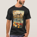 Den Haag Netherlands Travel Art Vintag T-Shirt<br><div class="desc">Das Haager Retrovektor-Reisedesign. Den Haag ist eine Stadt an der Nordseeküste des Westerns Niederlande.</div>