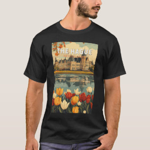 Den Haag Netherlands Travel Art Vintag T-Shirt