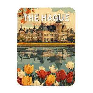 Den Haag Niederlande Reise Kunst Vintage Magnet