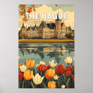 Den Haag Niederlande Reise Kunst Vintage Poster