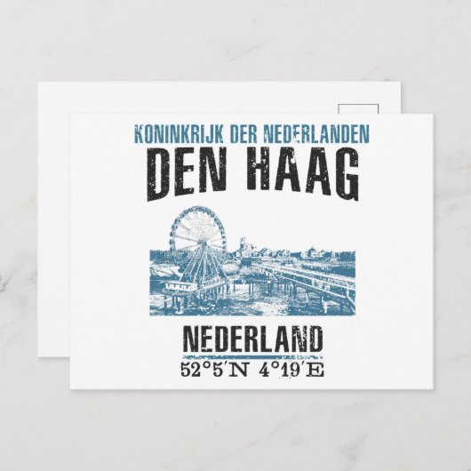 Den Haag Postkarte (Vorne/Hinten)