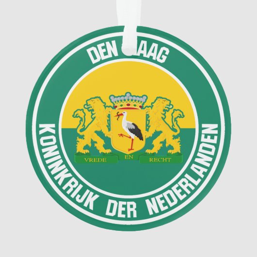 Den Haag Round Emblem Ornament (Rückseite)