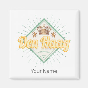 Den Haag Stadt Niederlande Retro Holland Vintage Magnet