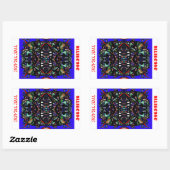 den Handel Rechteckiger Aufkleber (Blatt)