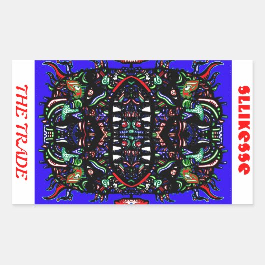 den Handel Rechteckiger Aufkleber (Vorderseite)