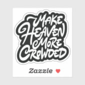 Den Himmel bevölkern Aufkleber (Blatt)