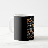 Den Kaffee nie unterschätzen | Kaffeedesign Kaffeetasse (Vorderseite Links)