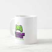 Den Kaffee wieder gepaart mit der Tasse des Gaming (Vorderseite Links)