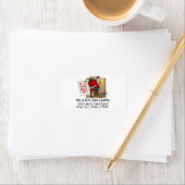 Den Kamin mit den Spielzeugadressen hinunter Adressaufkleber (Insitu)