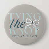 Den Knoten binden - elegantes Minimalistisches Hoc Button (Vorderseite)