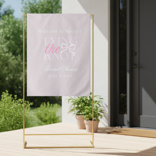 Den Knoten binden - elegantes Minimalistisches Hoc Wandteppich