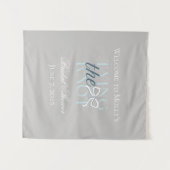 Den Knoten binden - elegantes Minimalistisches Hoc Wandteppich (Vorderseite (Horizontal))