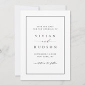 Den Knoten binden | Hochzeitliche Sicherung der Da Save The Date (Rückseite)