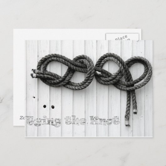 Den Knoten binden Postkarte (Vorne/Hinten)