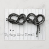 Den Knoten binden Postkarte (Vorderseite)