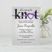 Den Knoten (PUR) Polterabend binden Einladung (Stehend Vorderseite)