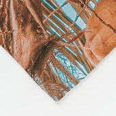 DEN KOKOSNUSSBAUM HINAUFBLICKEND FLEECEDECKE (Ecke)