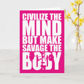 Den Körper retten, das Frauentraining Motivierend  Karte (Gelbe Blume)