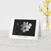 Den Kosmos - mit unserem Beileid beleuchten Karte (Gelbe Blume)