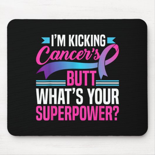 Den Krebsarsch tritt Superwer Schilddrüsenkrebs Mousepad (Vorne)