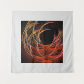 Den Kreis durchbrechen Vortex des Feuers Abstrakte Wandteppich (Vorderseite (Horizontal))