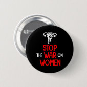 Den Krieg gegen die Frauen beenden - Pro Choice Button (Vorne & Hinten)