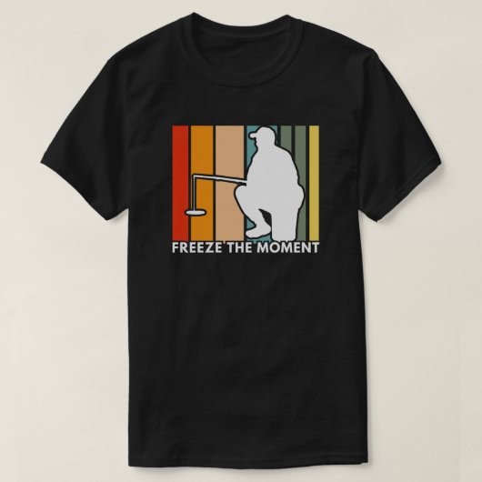 Den Moment einfrieren | Eisfischerei T-Shirt (Design vorne)