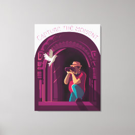 Den Moment erfassen Leinwanddruck