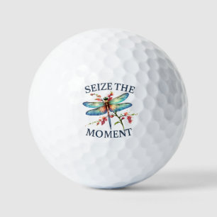 Den Moment nutzen - Künstlerische Libelle Golfball