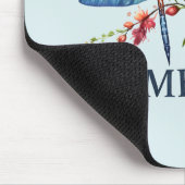 Den Moment nutzen - Künstlerische Libelle Mousepad (Ecke)