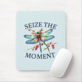 Den Moment nutzen - Künstlerische Libelle Mousepad (Mit Mouse)