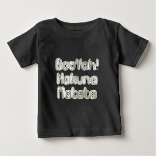 Den Moment verkörpern: Hakuna Matata Ash Grauer Te Baby T-shirt