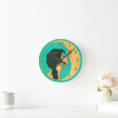 Den Mond küssen Runde Wanduhr (Zuhause)